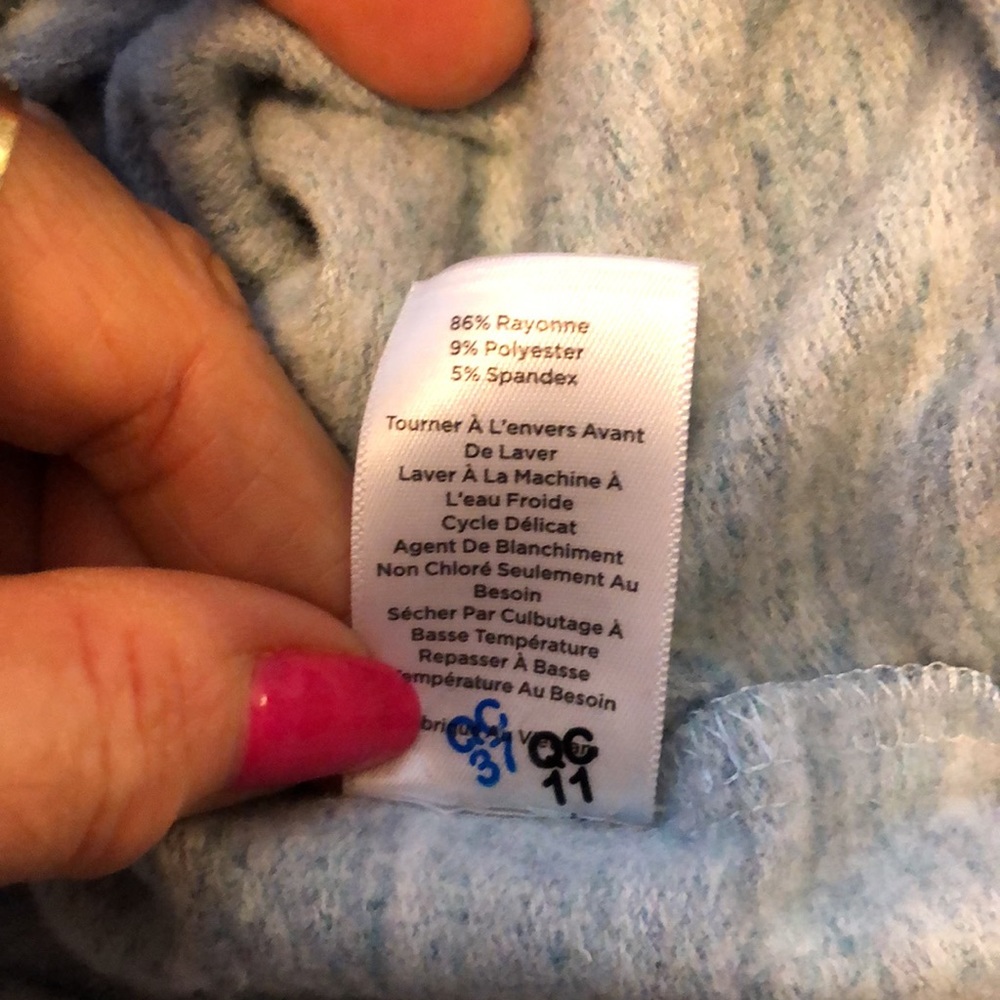 Talbots Sweatshirt Lightweight Drawstring Neck Bl… - image 7